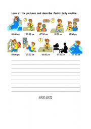 English Worksheet: Daily Routines