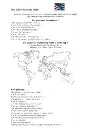 English Worksheet: Cultural knowledge (fun video)