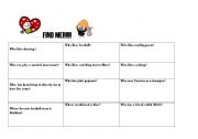 English worksheet: Find Me!