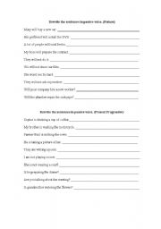 English worksheet: Passive Voice