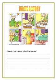 English Worksheet: Story Writing