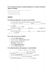 English Worksheet: countables and uncountables
