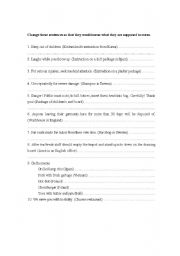 English worksheet: Correct the mistakes - What went wrong?