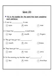 English Worksheet: Exercise