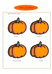 English worksheet: Halloween