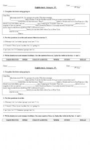 English Worksheet: Future: Going to