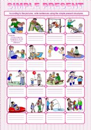 English Worksheet: SIMPLE PRESENT. PART 2