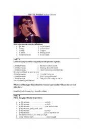 English Worksheet: Pretty Woman by Roy  Orbison
