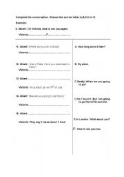 English Worksheet: Be going to