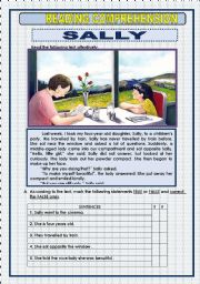 English Worksheet: READING COMPREHENSION - 