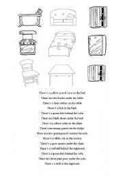 English Worksheet: Read, draw and colour