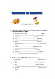 English Worksheet: Comparatives and Superlatives