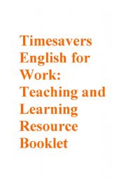 Timesavers english for work booklet 