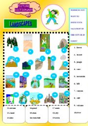 LANDSCAPES  PICTURE DICTIONARY