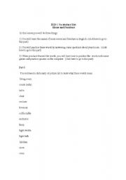 English Worksheet: Things in a house
