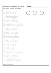 English worksheet: shapes 