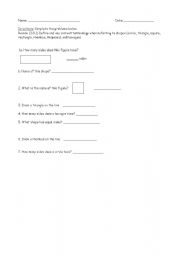 English Worksheet: 3rd grade math worksheet nyc standard 3.g.1