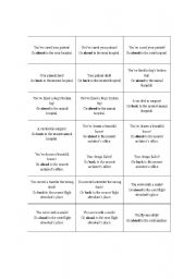 English Worksheet: Cards for JOBS game see jobs dice one and two and board game