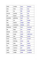 English Worksheet: voca