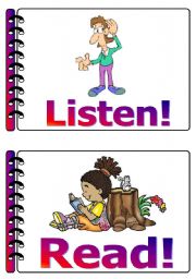 English Worksheet: classroom language set 7