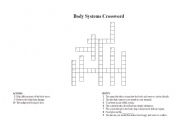 English Worksheet: Body Systems Crossword