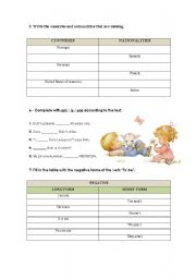 English Worksheet: Diagnostic test - 6th grade (2/2)