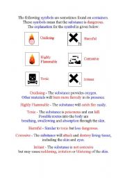 English Worksheet: Hazard signs