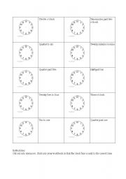 English worksheet: TIME DOMINOES