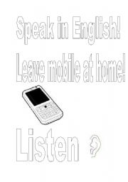 English Worksheet: classroom rules