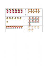 English Worksheet: Count And Match