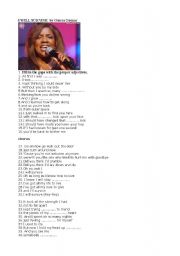 English worksheet: I WILL SURVIVE by Gloria Gaynor
