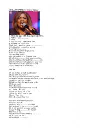 English Worksheet: I WILL SURVIVE by Gloria Gaynor