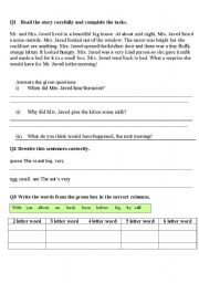 English Worksheet: english test