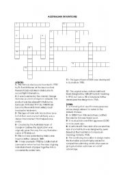 English Worksheet: Australian Inventions