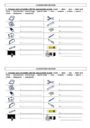 English worksheet: SCHOOL MATERIAL