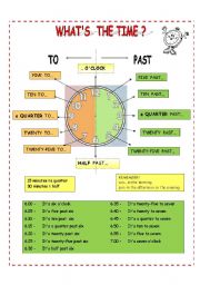 English Worksheet: Whats the time?