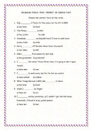 English worksheet: Present Perfect or Simple Past?