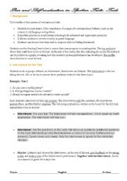 English Worksheet: Oral Presentation Practice (with evaluation tools)