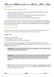 English Worksheet: Oral Presentation Practice (with evaluation tools)