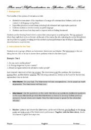 English worksheet: Oral Presentation Practice (with evaluation tools)