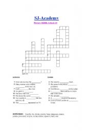English Worksheet: Pictory1-M-10th Day