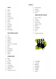 English Worksheet: Movies vocabulary