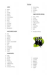 Movies vocabulary