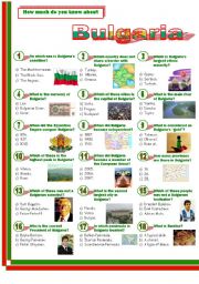 English Worksheet: Bulgaria