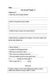 English Worksheet: Charls