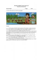 English worksheet: ATrip on Canoe