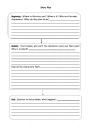 English worksheet: Story Plan