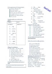 English Worksheet: revision