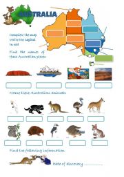 English Worksheet: websearch australia