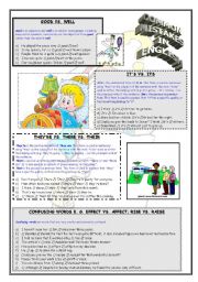 English Worksheet: Most common mistakes in English language